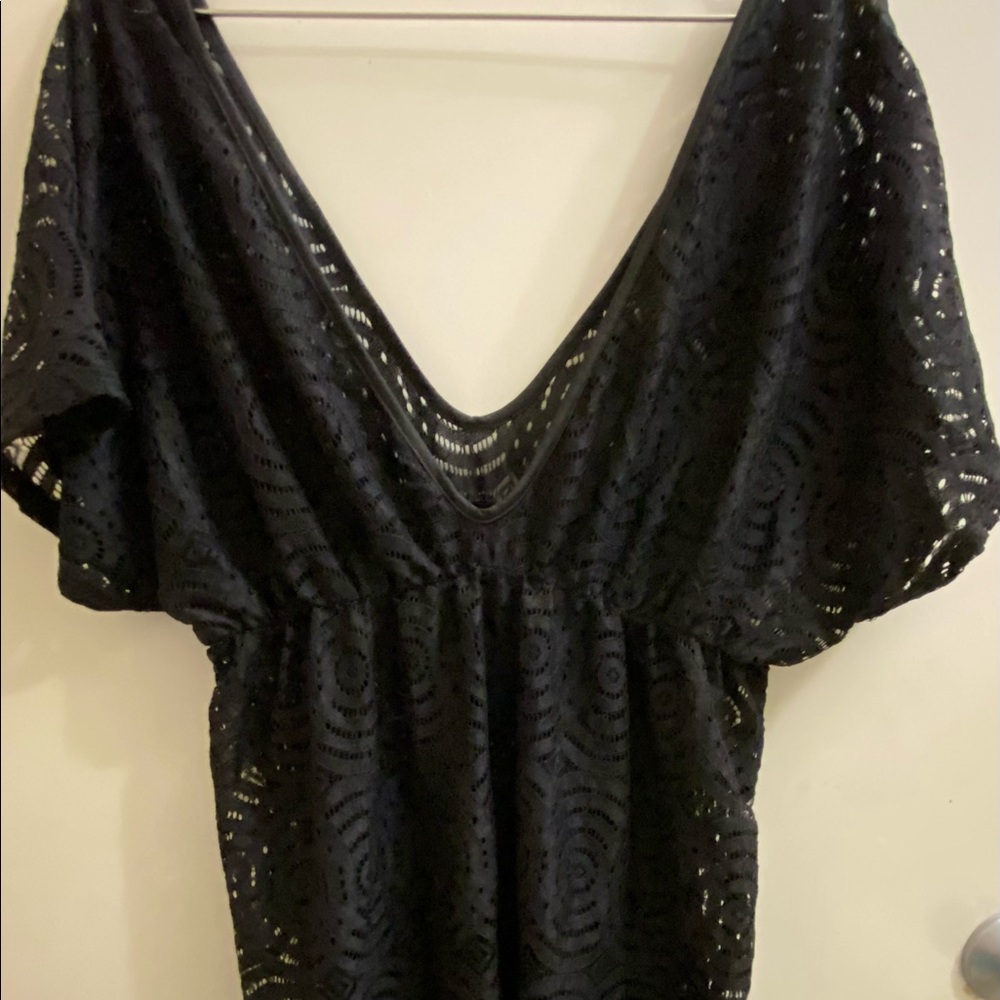 Laced swimsuit pullover cover-up; never been worn; like new